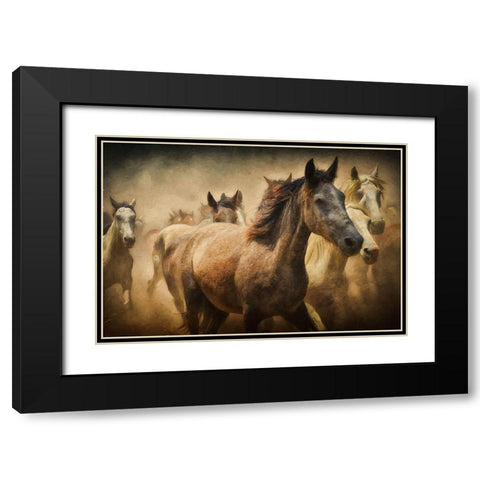 Freedom Black Modern Wood Framed Art Print with Double Matting by The Yellowstone Collection