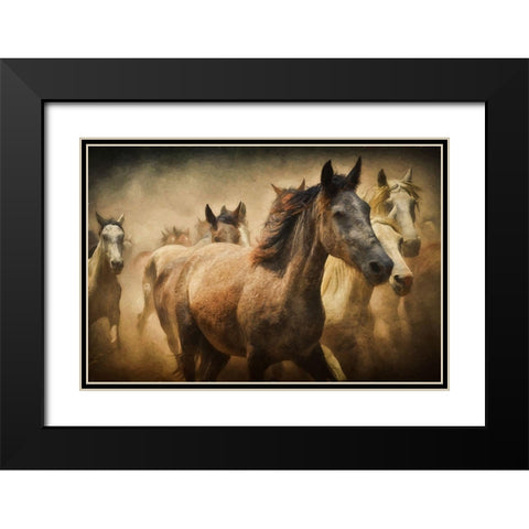 Freedom Black Modern Wood Framed Art Print with Double Matting by The Yellowstone Collection