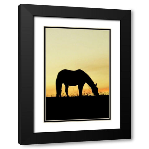 Supper Time Black Modern Wood Framed Art Print with Double Matting by The Yellowstone Collection