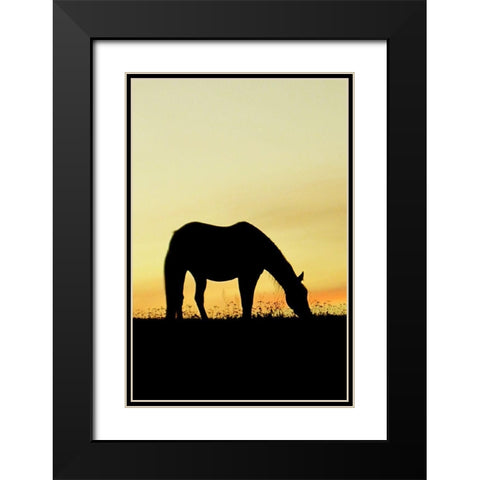 Supper Time Black Modern Wood Framed Art Print with Double Matting by The Yellowstone Collection