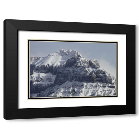 Amphitheater Mountain 3, Yellowstone National Park Black Modern Wood Framed Art Print with Double Matting by Peaco, Jim