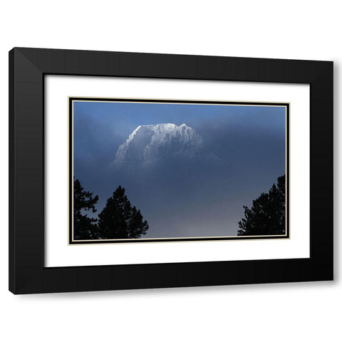 Barronette Peak, Yellowstone National Park Black Modern Wood Framed Art Print with Double Matting by Peaco, Jim