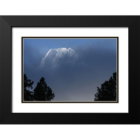 Barronette Peak, Yellowstone National Park Black Modern Wood Framed Art Print with Double Matting by Peaco, Jim