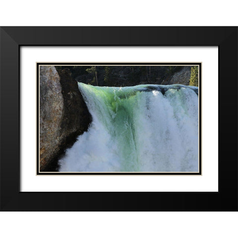 Lower Falls of the Yellowstone River, Yellowstone National Park Black Modern Wood Framed Art Print with Double Matting by Peaco, Jim