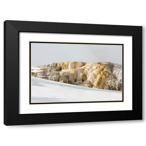 Cleopatra Spring, Mammoth Hot Springs, Yellowstone National Park Black Modern Wood Framed Art Print with Double Matting by The Yellowstone Collection