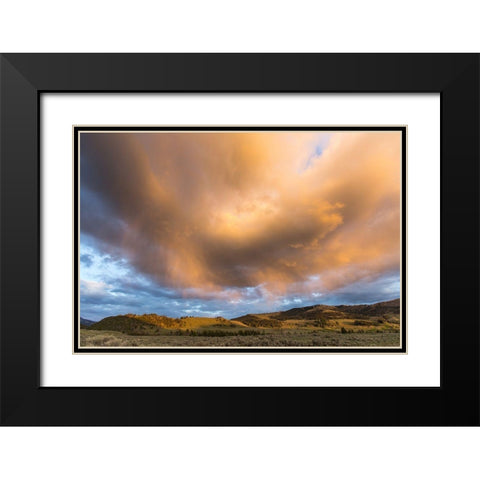 Cleopatra Spring, Mammoth Hot Springs, Yellowstone National Park Black Modern Wood Framed Art Print with Double Matting by The Yellowstone Collection