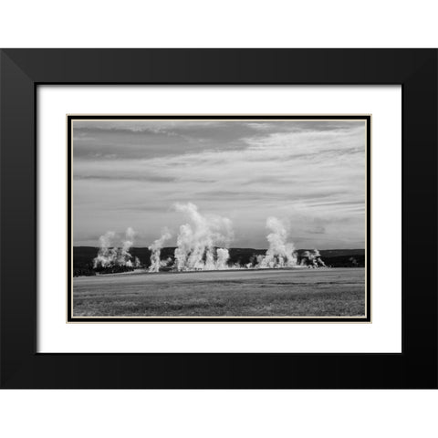 Fountain Paint Pots, Lower Geyser Basin, Yellowstone National Park Black Modern Wood Framed Art Print with Double Matting by Renkin, Diane
