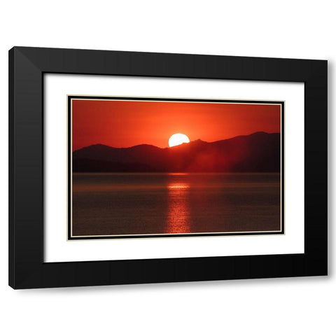 Sunrise from West Thum Geyser Basin, Yellowstone National Park Black Modern Wood Framed Art Print with Double Matting by The Yellowstone Collection