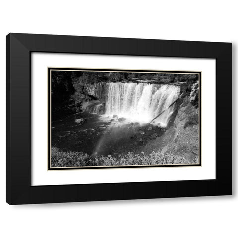 Iris Falls on the Bechler River, Yellowstone National Park Black Modern Wood Framed Art Print with Double Matting by Renkin, Diane