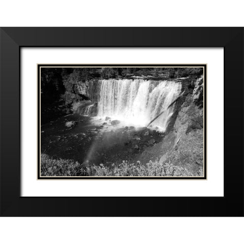 Iris Falls on the Bechler River, Yellowstone National Park Black Modern Wood Framed Art Print with Double Matting by Renkin, Diane