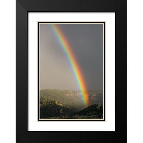Gardner River Canyon near Mammoth, Yellowstone National Park Black Modern Wood Framed Art Print with Double Matting by The Yellowstone Collection