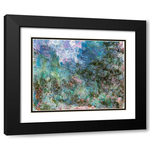 House among the Roses 1920 Black Modern Wood Framed Art Print with Double Matting by Monet, Claude