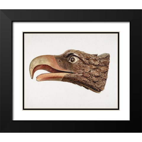 Eagle 1935 Black Modern Wood Framed Art Print with Double Matting by Hoxie, Jerome
