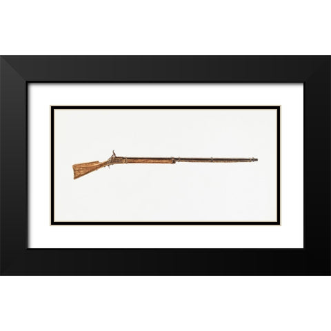 Gun 1938 Black Modern Wood Framed Art Print with Double Matting by Bartz, Eugene