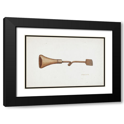 Horse Shoers Knife 1940 Black Modern Wood Framed Art Print with Double Matting by Brown, George C.