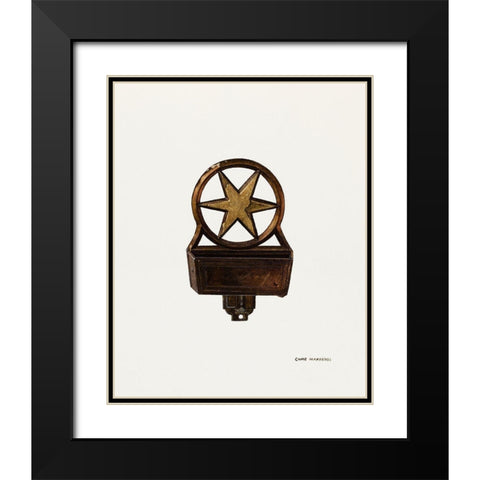 Match Holder 1939 Black Modern Wood Framed Art Print with Double Matting by Makrenos, Chris