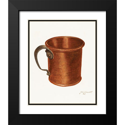 Mug 1941 Black Modern Wood Framed Art Print with Double Matting by Roberts, Sydney