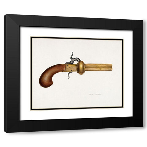 Revolver 1935 Black Modern Wood Framed Art Print with Double Matting by Campbell-Gerke, Rose