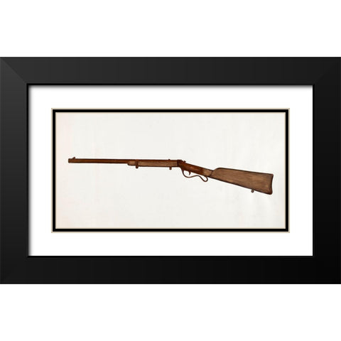 Rifle 1937 Black Modern Wood Framed Art Print with Double Matting by Robinson, LeRoy