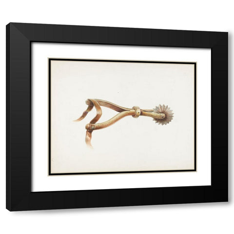 Spur 1936 Black Modern Wood Framed Art Print with Double Matting by Transpota, Gerald