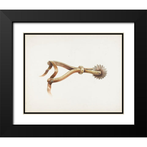 Spur 1936 Black Modern Wood Framed Art Print with Double Matting by Transpota, Gerald