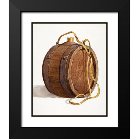 Water Barrel of Runlet Black Modern Wood Framed Art Print with Double Matting by Bartlett, Dana