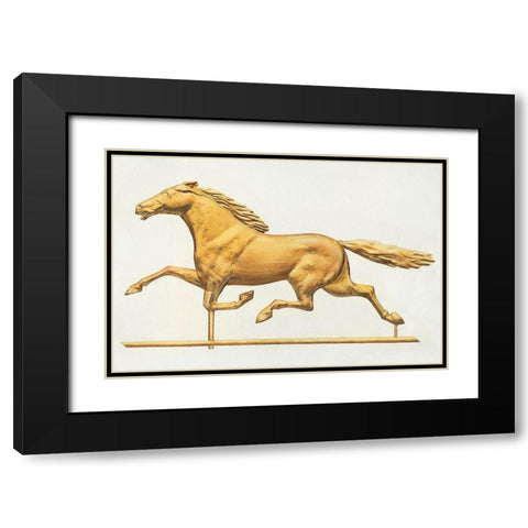 Weather Vane 1939 Black Modern Wood Framed Art Print with Double Matting by Goldberg, Joseph