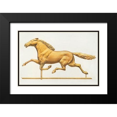 Weather Vane 1939 Black Modern Wood Framed Art Print with Double Matting by Goldberg, Joseph