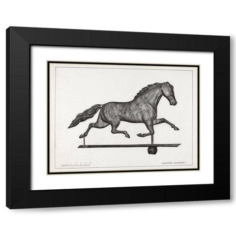 Weather Vane Finial 1937 Black Modern Wood Framed Art Print with Double Matting by Sovensky, Isidore
