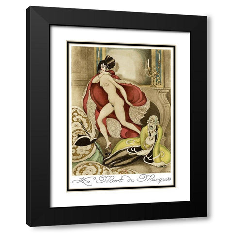 Sur talons rouges-contes image 175 Black Modern Wood Framed Art Print with Double Matting by Wegener, Gerda