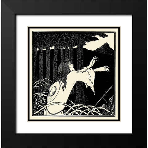 Venus and Tannhauser  Black Modern Wood Framed Art Print with Double Matting by Beardsley, Aubrey