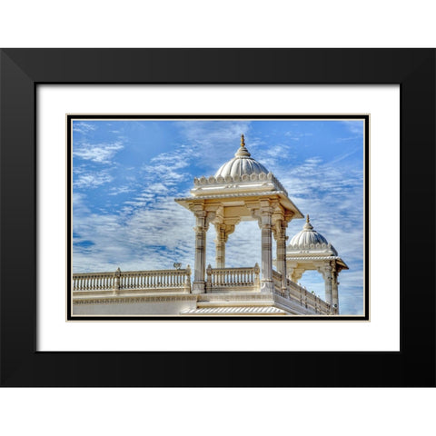 White Hindu Temple-Atlanta-Georgia I Black Modern Wood Framed Art Print with Double Matting by Georgia Picture Archive