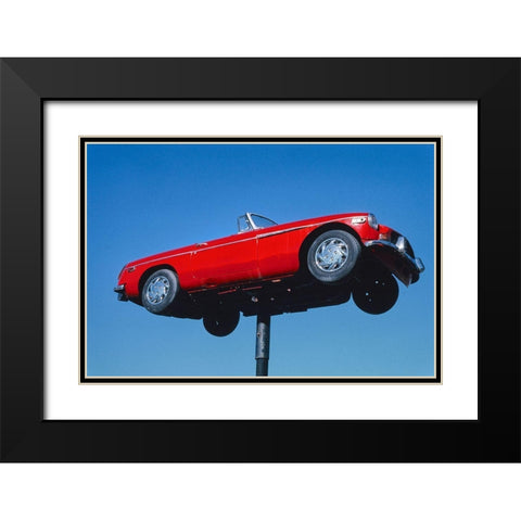 Car Sign-Clarkson-Washington Black Modern Wood Framed Art Print with Double Matting by Margolies, John