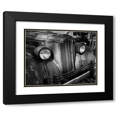 Old-Rusted Truck Black Modern Wood Framed Art Print with Double Matting by Highsmith, Carol