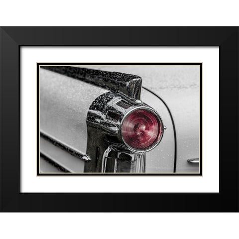 Vintage Tail Light Black Modern Wood Framed Art Print with Double Matting by Vintage Photo Archive