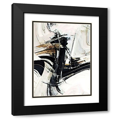 Continuum Black Modern Wood Framed Art Print with Double Matting by Alpenglow Workshop