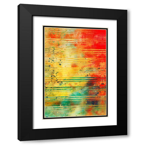 Diffraction Grating P Black Modern Wood Framed Art Print with Double Matting by Alpenglow Workshop