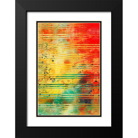 Diffraction Grating P Black Modern Wood Framed Art Print with Double Matting by Alpenglow Workshop