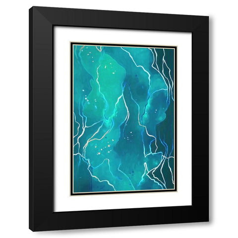 Sargasso Sea Black Modern Wood Framed Art Print with Double Matting by Alpenglow Workshop