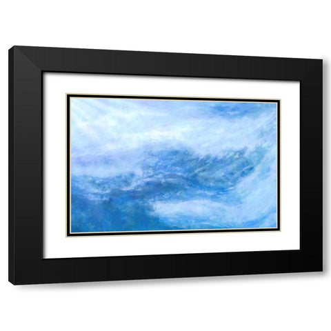 Storm Tossed Waves Black Modern Wood Framed Art Print with Double Matting by Alpenglow Workshop