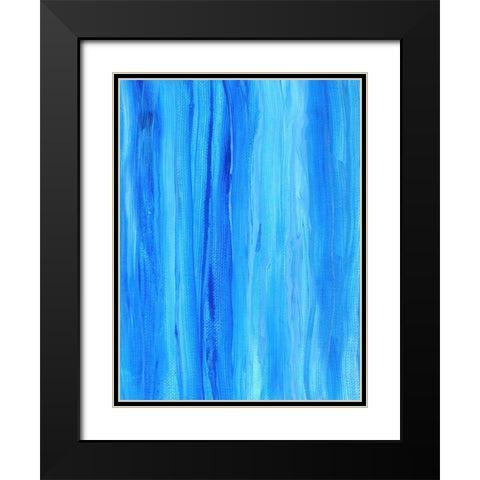 Waters Edge Black Modern Wood Framed Art Print with Double Matting by Alpenglow Workshop
