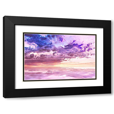 Floating in a Sea of Clouds Black Modern Wood Framed Art Print with Double Matting by Alpenglow Workshop