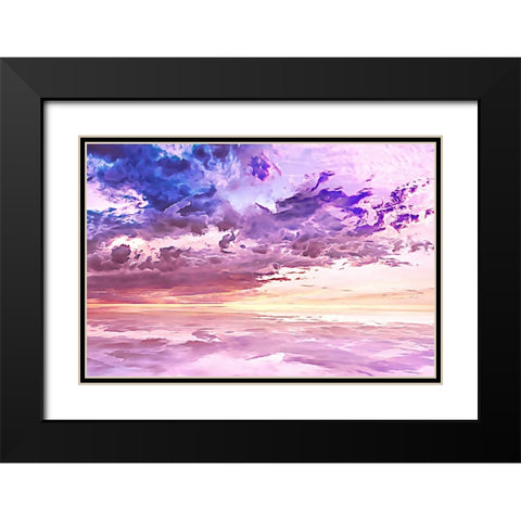 Floating in a Sea of Clouds Black Modern Wood Framed Art Print with Double Matting by Alpenglow Workshop