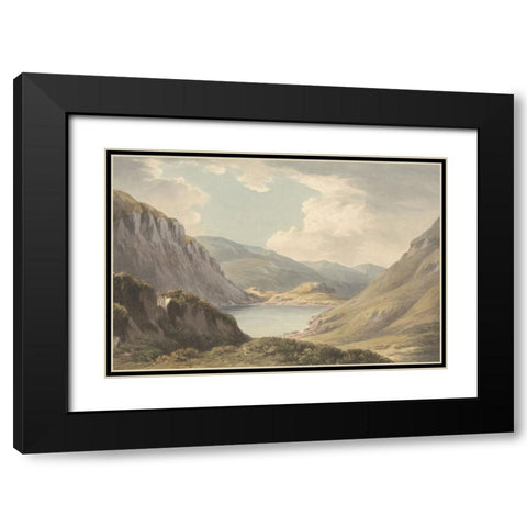Glen Black Modern Wood Framed Art Print with Double Matting by Alpenglow Workshop