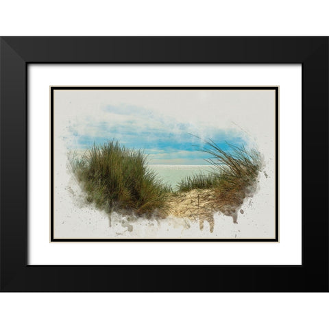 Ocean View Black Modern Wood Framed Art Print with Double Matting by Alpenglow Workshop
