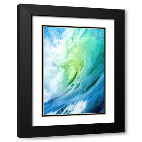 Surfs Up Black Modern Wood Framed Art Print with Double Matting by Alpenglow Workshop