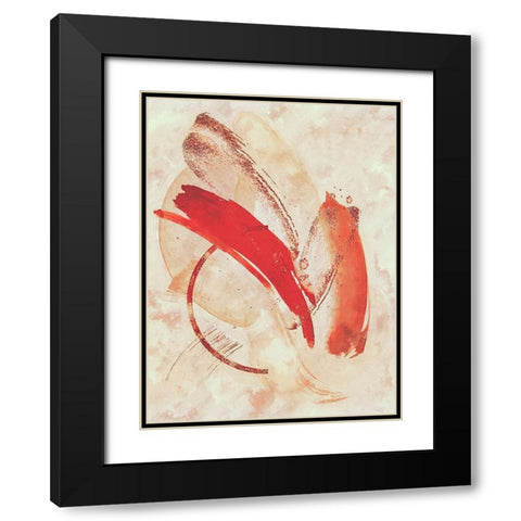 Ascending Notes Black Modern Wood Framed Art Print with Double Matting by Alpenglow Workshop