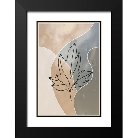 Autumn Rain Black Modern Wood Framed Art Print with Double Matting by Alpenglow Workshop