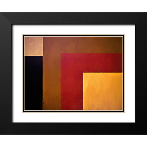 Caramel and Cappuccino Black Modern Wood Framed Art Print with Double Matting by Alpenglow Workshop