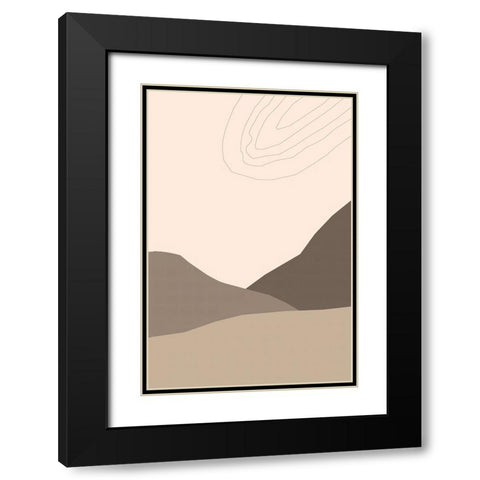 Dry Desert Lands III Black Modern Wood Framed Art Print with Double Matting by Alpenglow Workshop